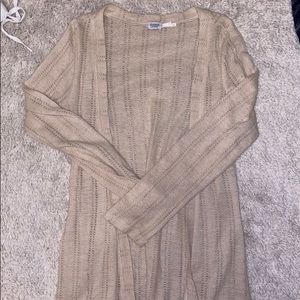 beige cardigan